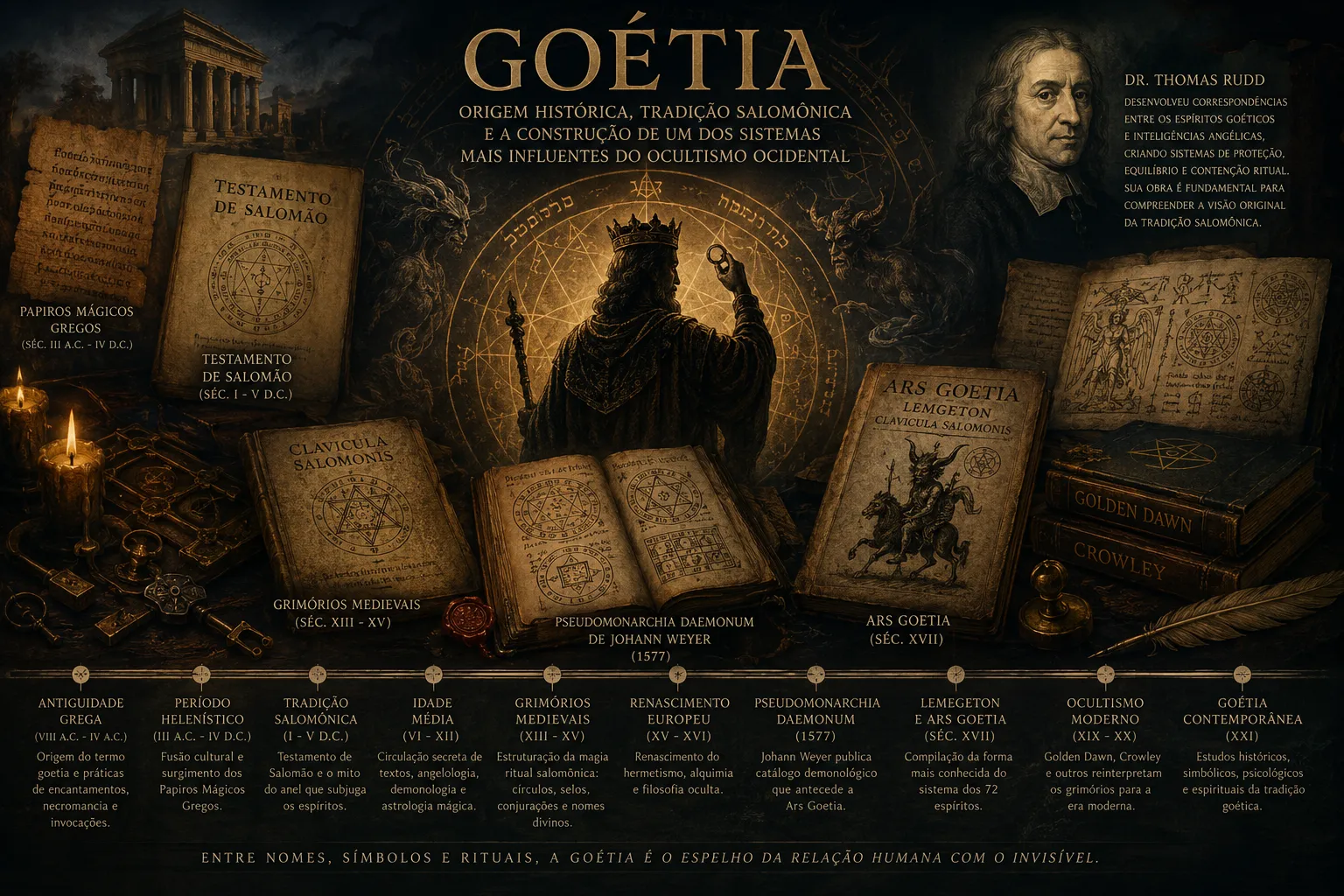 Goétia: origem histórica, tradição salomônica e a construção de um dos sistemas mais influentes do ocultismo ocidental